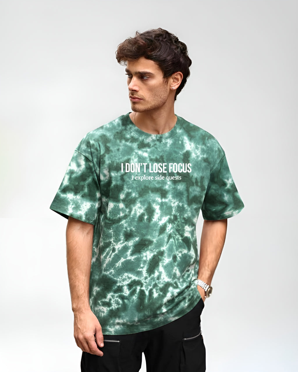 SIDE QUESTS! - GREEN TIE-DYE