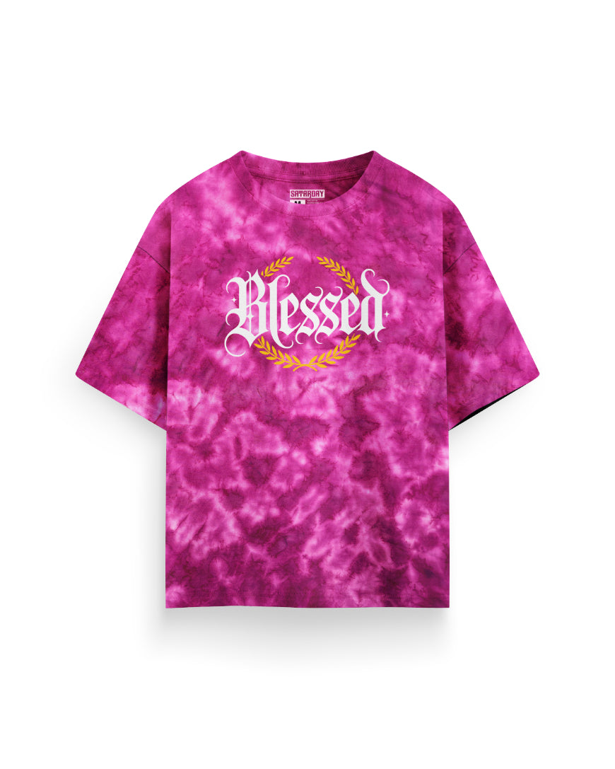 BLESSED! - PINK TIE-DYE